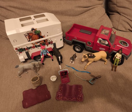 Schleich spielset roter pickup - schleich,