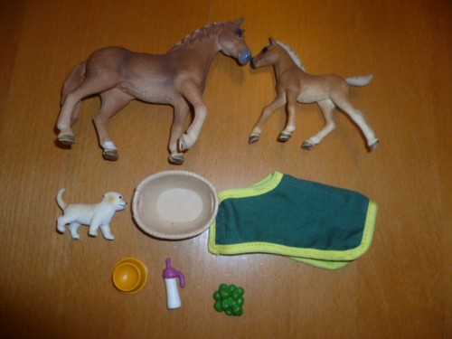 Schleich pferde fohlen set - fohlen,